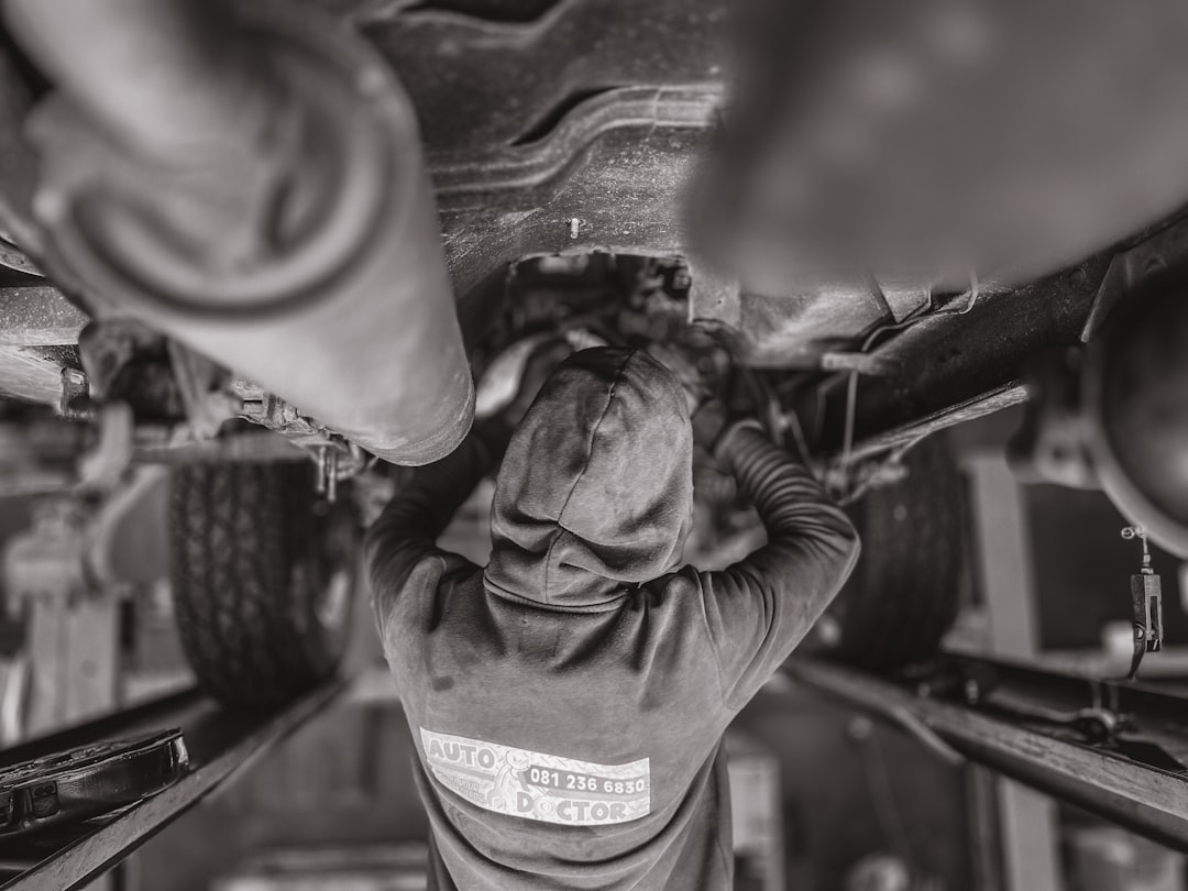 Mechanic's tools staged at a mobile truck repair job in Yuma, AZ