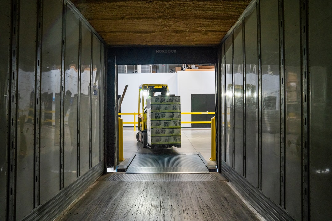 Semi trailers at a loading dock in Yuma, AZ